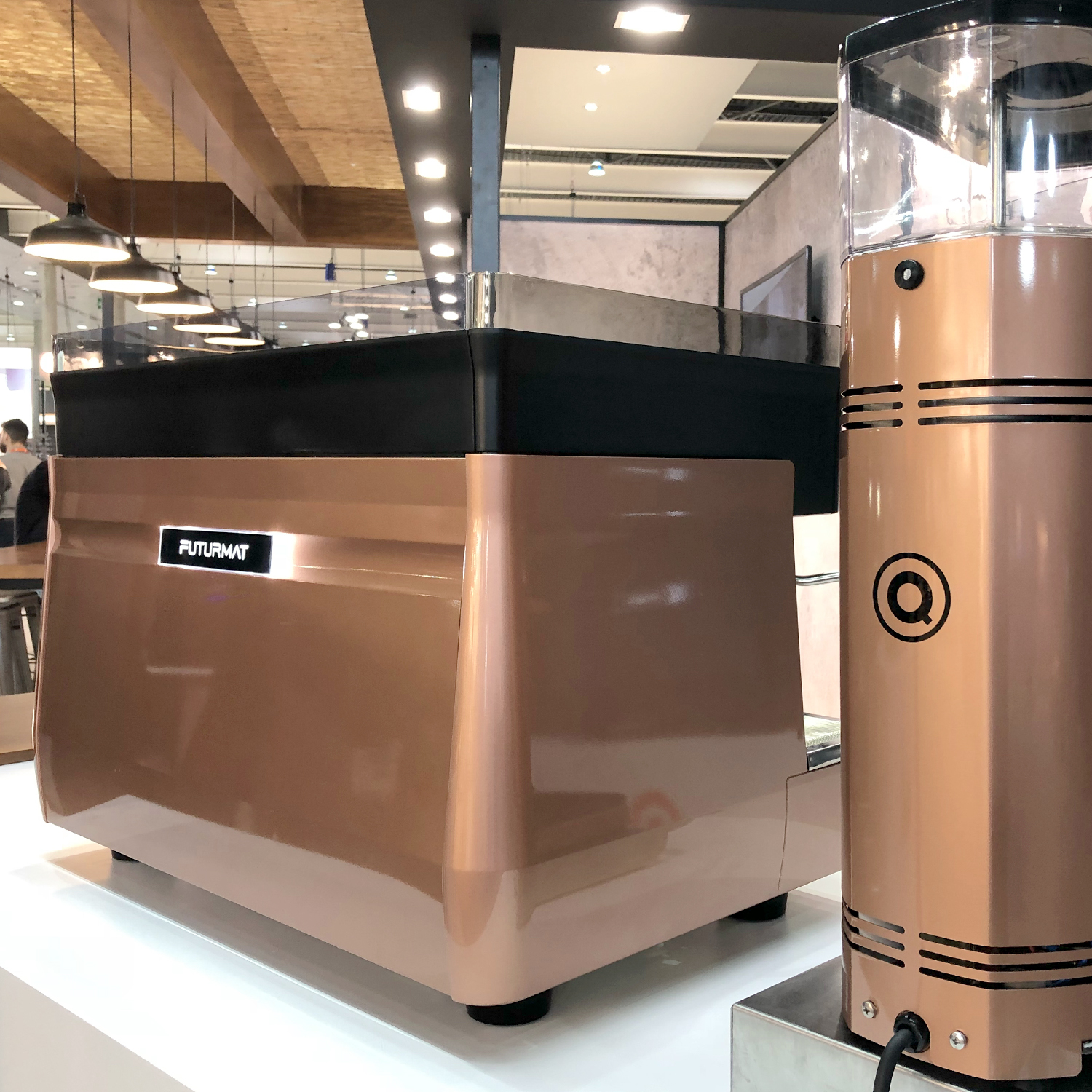 Quality Espresso Futurmat F3 was presented ad Hostelco 2018 with our design