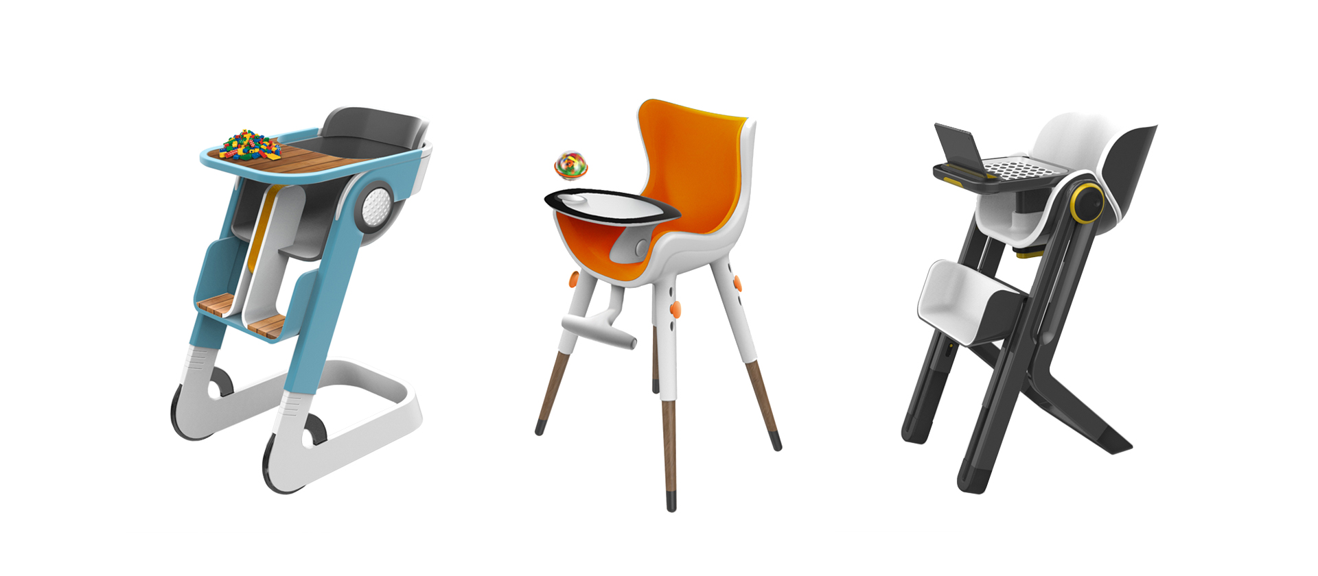 BabyFirst high chair design by innovation design agency Studio Volpi